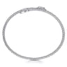 14K White Gold Bujukan Diamond Bangle - 0.5 ct