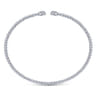 14K White Gold Bujukan Diamond Split Bangle - 0.21 ct