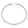 14K White Gold Bujukan Diamond Split Cuff - 0.12 ct