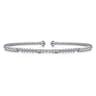 14K White Gold Bujukan Diamond Stations Bangle - 0.46 ct