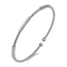 14K White Gold Bujukan Diamond Stations Bangle - 0.46 ct