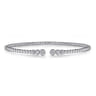 14K White Gold Bujukan Diamonds Split Bangle - 0.24 ct
