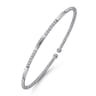 14K White Gold Bujukan Open Bangle