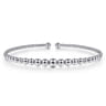 14K White Gold Bujukan Open Bangle
