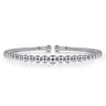 14K White Gold Bujukan Open Bangle