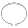 14K White Gold Bujukan Open Bangle