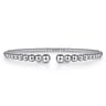 14K White Gold Bujukan Open Bangle