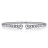 14K White Gold Bujukan Open Bangle