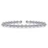 14K White Gold Bujukan Open Bangle