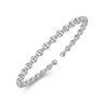 14K White Gold Bujukan Open Bangle