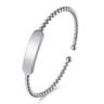 14K White Gold Bujukan Personalized Bangle