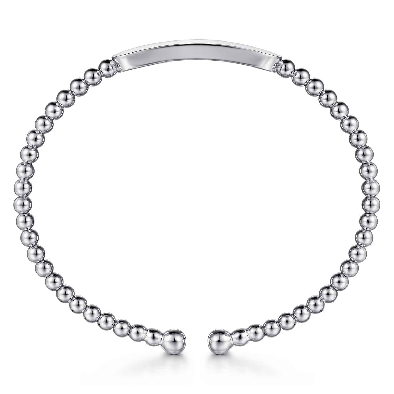 14K White Gold Bujukan Personalized Bangle - Shot 3