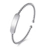 14K White Gold Bujukan Personalized Bangle