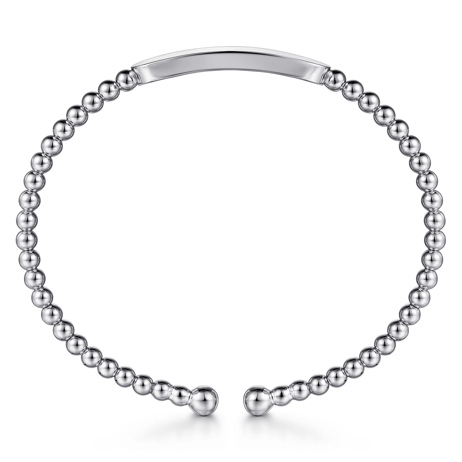 14K White Gold Bujukan Personalized Bangle - Shot 3