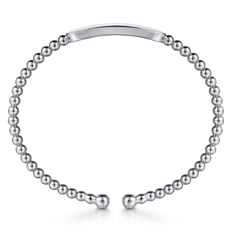 14K White Gold Bujukan Personalized Bangle - Shot 3