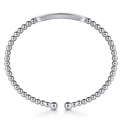14K White Gold Bujukan Personalized Bangle