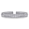 14K White Gold Bujukan Pyramid Bangle