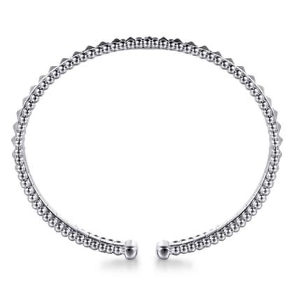 14K White Gold Bujukan Pyramid Bangle