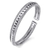 14K White Gold Bujukan Pyramid Bangle