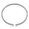 14K White Gold Bujukan Pyramid Bangle