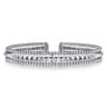 14K White Gold Bujukan Pyramid Bangle