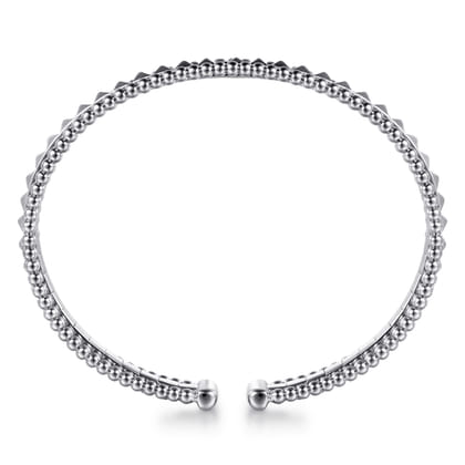 14K White Gold Bujukan Pyramid Bangle