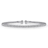 14K White Gold Bujukan Split Bangle