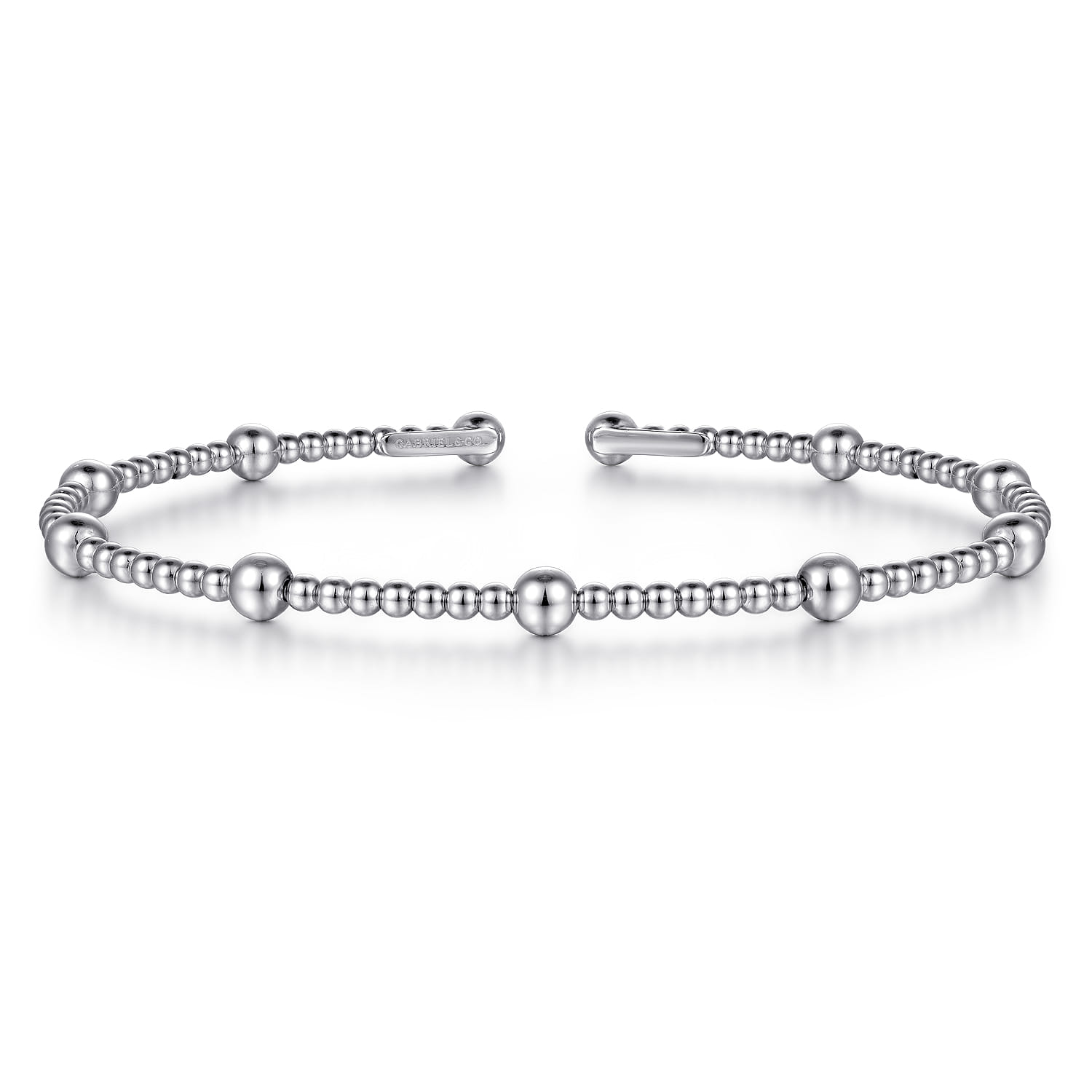 14K White Gold Bujukan Split Bangle - Shot 1