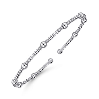 14K White Gold Bujukan Split Bangle