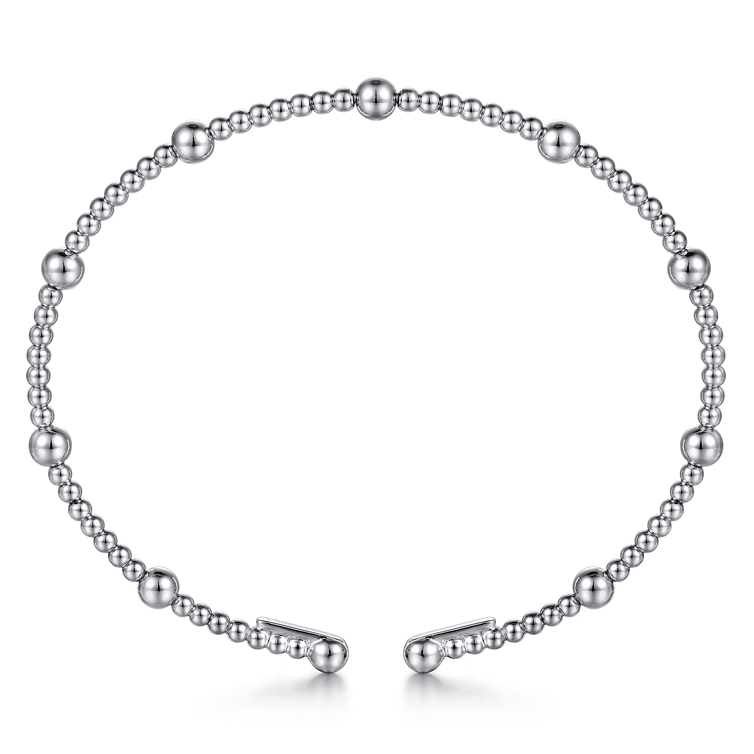 14K White Gold Bujukan Split Bangle - Shot 3