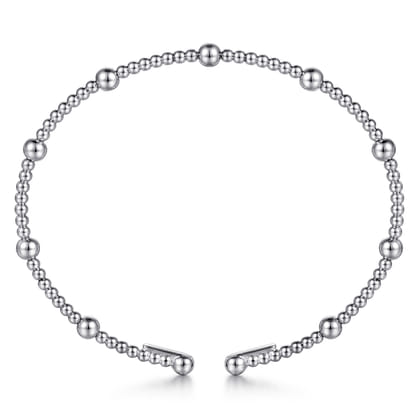 14K White Gold Bujukan Split Bangle