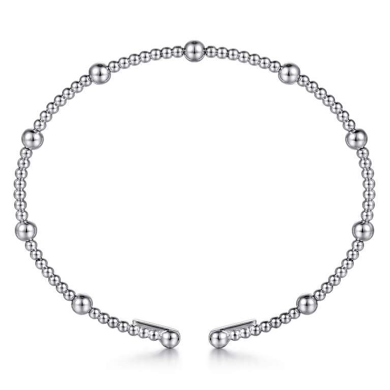 14K White Gold Bujukan Split Bangle - Shot 3