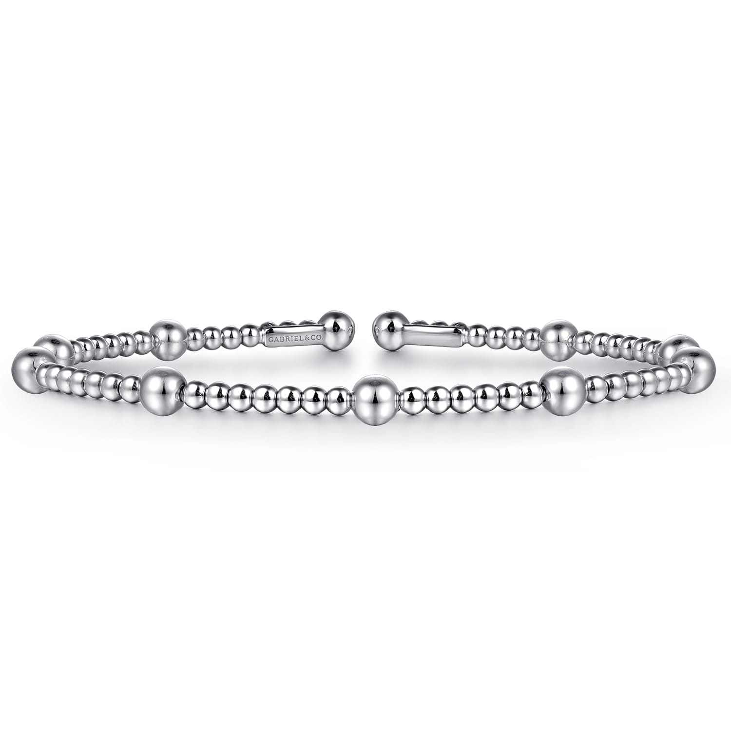 14K White Gold Bujukan Split Bangle - Shot 1