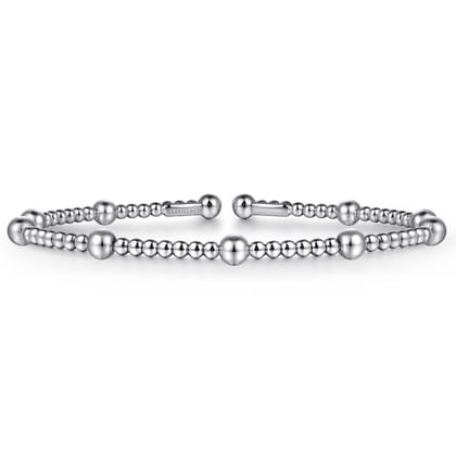 14K White Gold Bujukan Split Bangle