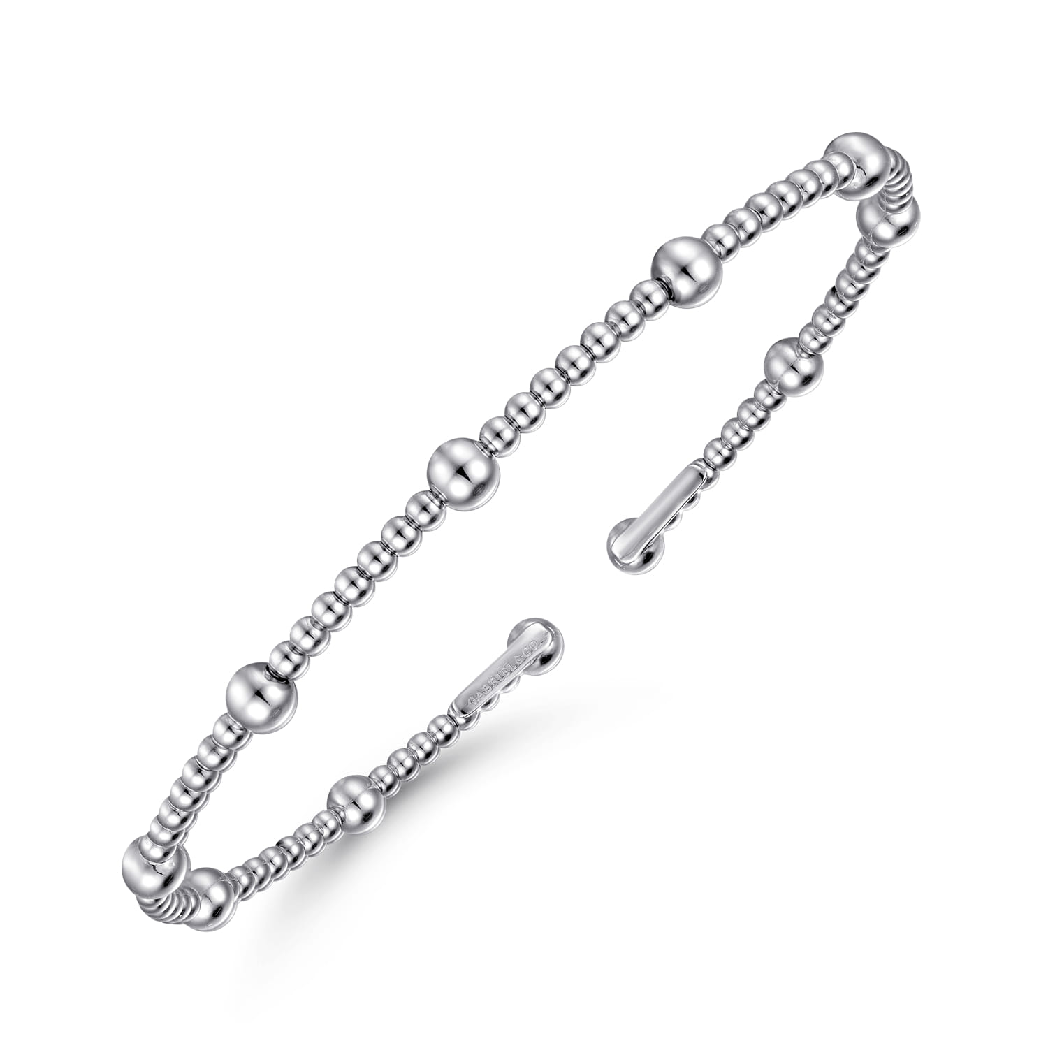 14K White Gold Bujukan Split Bangle - Shot 2