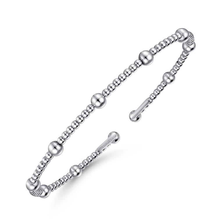 14K White Gold Bujukan Split Bangle - Shot 2