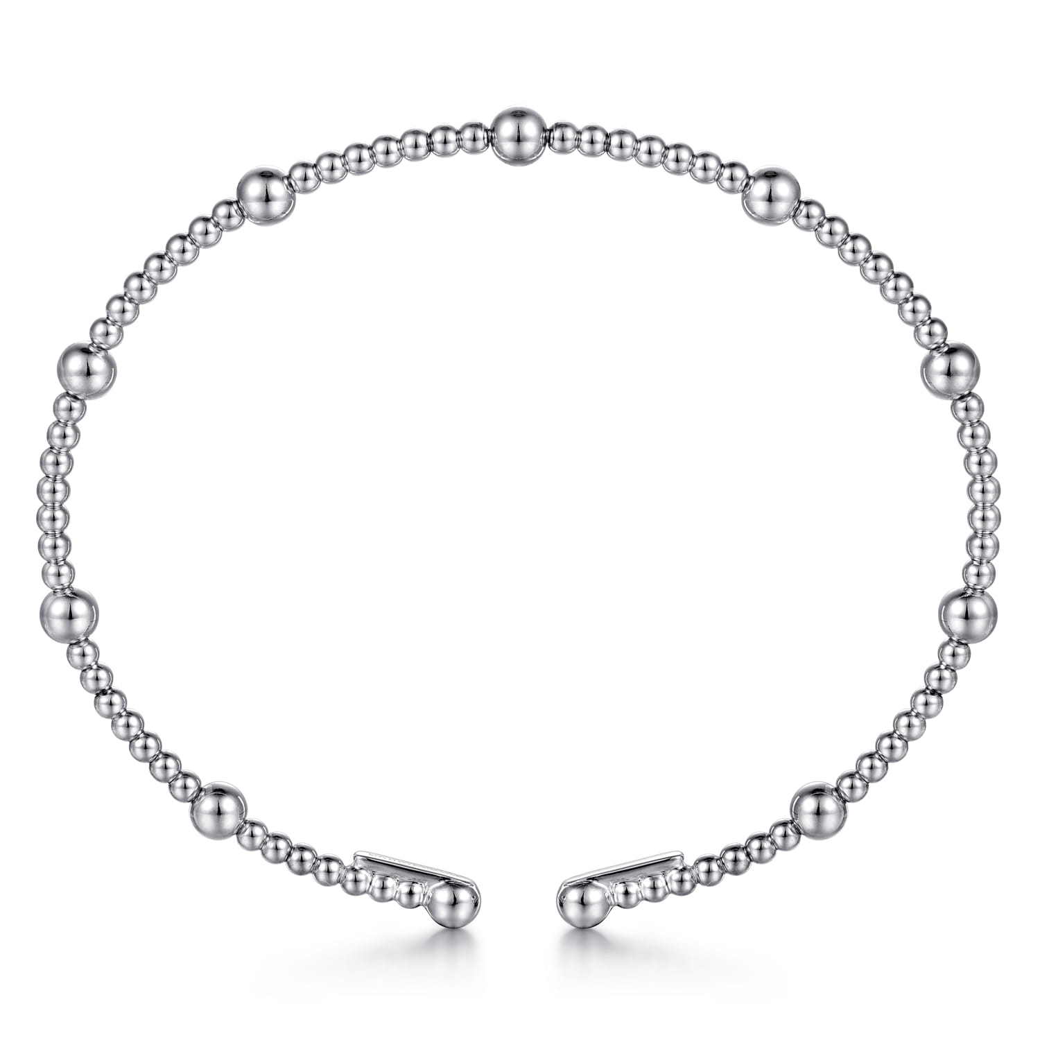 14K White Gold Bujukan Split Bangle - Shot 3