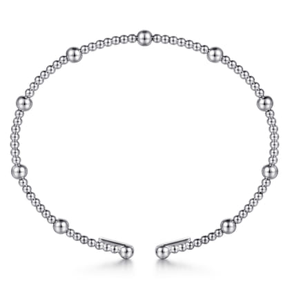 14K White Gold Bujukan Split Bangle