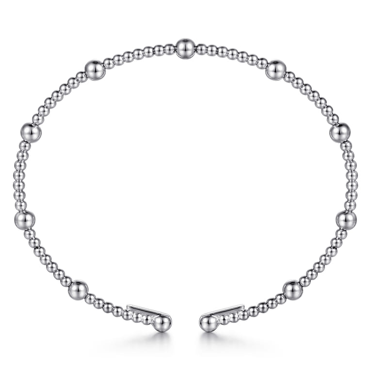 14K White Gold Bujukan Split Bangle - Shot 3