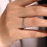 14K White Gold Bujukan Stackable Ring