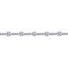 14K White Gold Buttercup Set Diamond Tennis Bracelet - 1.6 ct