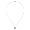 14K White Gold Celtic Knot Diamond Pendant Necklace - 0.31 ct