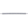 14K White Gold Chain Bracelet with Pave Diamond Bar - 0.5 ct