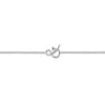14K White Gold Chain Bracelet with  Symbol