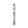 Straight Wedding Ring in 14k White Gold with Baguette Natural Diamond at Gabriel & Co.