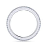 Eternity Band Wedding Ring in 14k White Gold with Round Natural Diamond at Gabriel & Co.