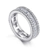 Eternity Band Wedding Ring in 14k White Gold with Round Natural Diamond at Gabriel & Co.