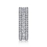 Eternity Band Wedding Ring in 14k White Gold with Round Natural Diamond at Gabriel & Co.