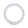 Eternity Band Wedding Ring in 14k White Gold with Round Natural Diamond at Gabriel & Co.