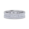 Eternity Band Wedding Ring in 14k White Gold with Round Natural Diamond at Gabriel & Co.